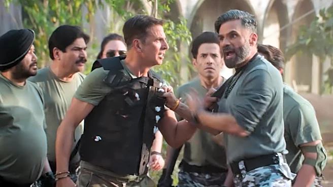 Welcome To The Jungle Teaser: Suniel Shetty Fires Multiple Rounds At Akshay Kumar During Chaotic Film Shoot - WATCH