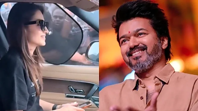 Karuppu Star Trisha Gets Shy As Fans Say 'Give My Regards To Thalapathy Vijay' - Watch