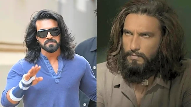 Ram Charan Or Hamza Ali Mazari? Peddi Star Spotted With New Long Hair Look In Mumbai - Watch