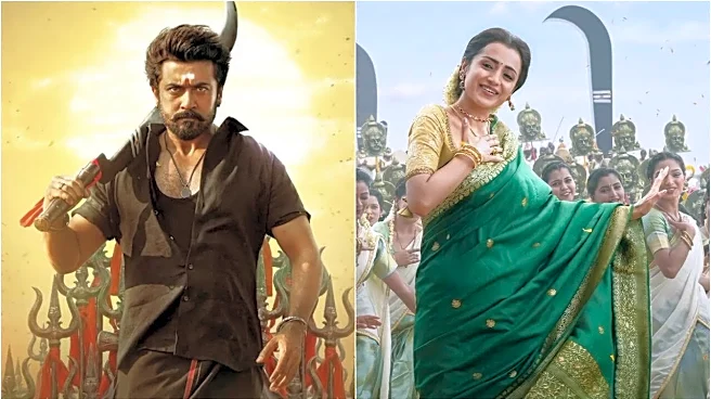 Karuppu Worldwide Box Office Collection Day 1: Suriya, Trisha Krishnan's Film Takes Good Start, Earns Rs 21 Crore Globally