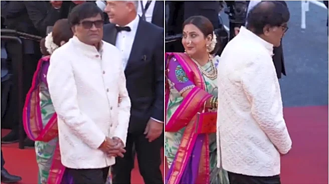 Ashok Saraf Makes Cannes 2026 Debut At 78, Walks Red Carpet Holding Wife Nivedita's Hand