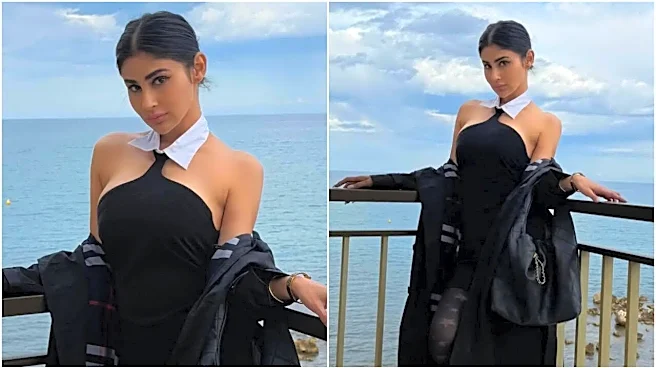 Mouni Roy Stuns In Black At Cannes After Announcing Separation From Suraj Nambiar – See Pics
