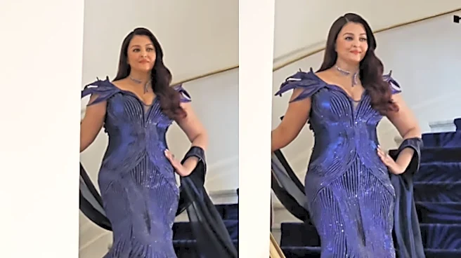 Cannes 2026: Aishwarya Rai Bachchan Walks Red Carpet, Looks Bold And Beautiful In Blue