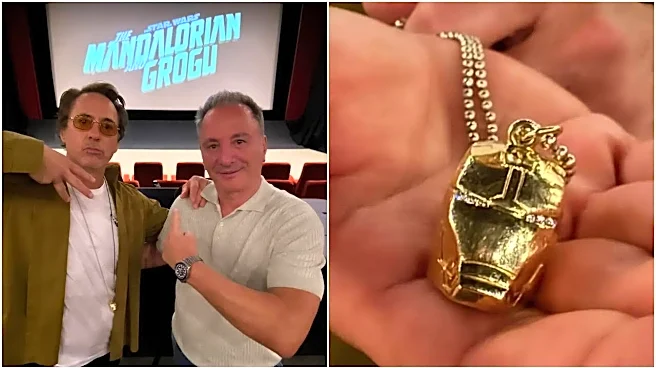 Robert Downey Jr Flaunts Golden Iron Man Chain At Star Wars: The Mandalorian And Grogu Screening – See Pics
