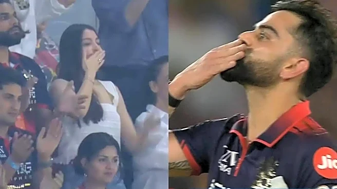 Anushka Sharma Cheers As RCB Clinch Second IPL Title, Virat Kohli Blows Flying Kiss After Victory