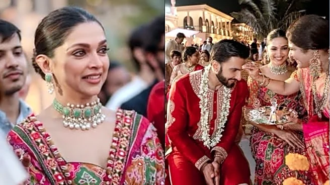 Deepika Padukone Gets Teary Eyed, Ranveer Singh Takes Part In Traditions In Unseen Pics From Dhurandhar Star's Cousin's Wedding