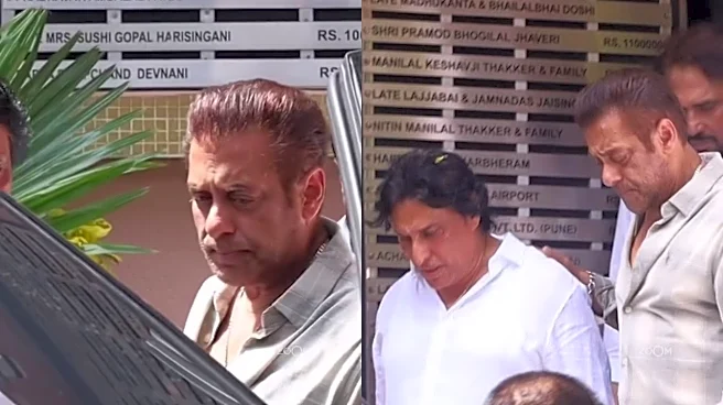 Salman Khan Holds Back Tears As He Attends Family Friend Kumod Raney Funeral - Watch