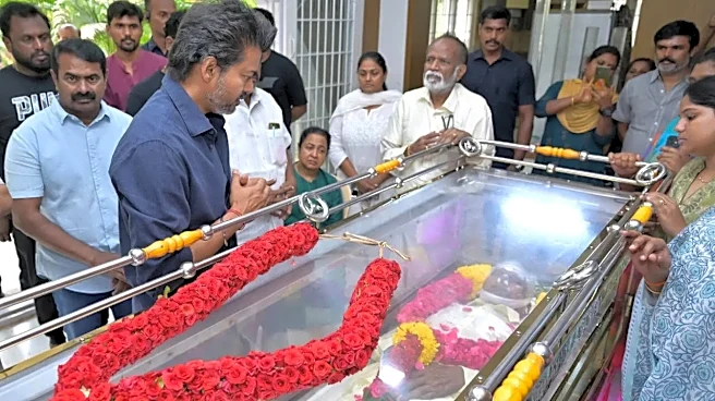 TN CM Vijay Turns Emotional At Bharathiraja’s Funeral, Announces State Honours For Last Rites