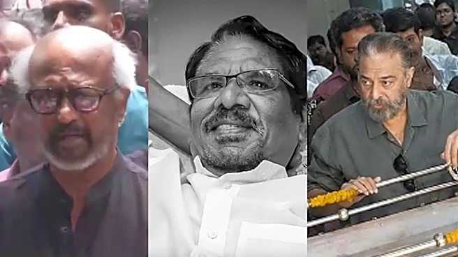 Rajinikanth, Kamal Haasan Pay Final Respects To Bharathiraja; The Director Behind Chappani, Parattaiyan In 16 Vayadhinile