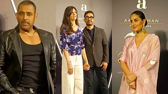 Salman Khan Steals Spotlight With New Look At Aamir Khan's Event; Gauri Spratt, Kareena Kapoor Attend