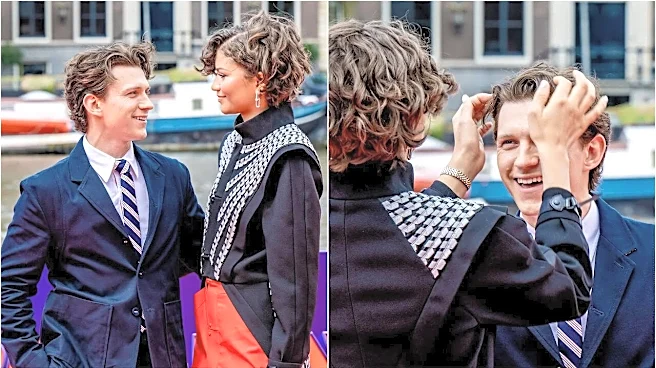Zendaya Fixes Tom Holland's Hair, Flaunts Ring After Spider-Man Actor Confirms Wedding - All Amsterdam VIRAL Moments