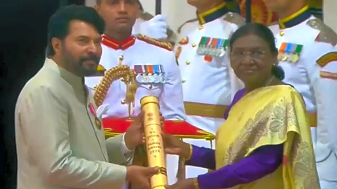 Padma Awards 2026: Mammootty Honoured By President Droupadi Murmu As Proud Son Dulquer Salmaan Watches On