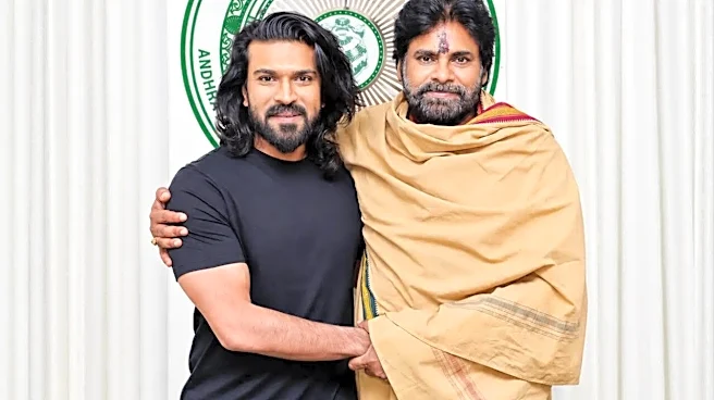 Ram Charan Visits Pawan Kalyan Following Peddi Success Celebrations - See Pics