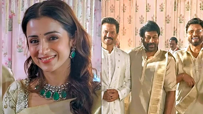 Trisha, Chiranjeevi, Nagarjuna Among Celebs At Khushboo Sundar's Daughter Avantika's Wedding; TN CM Vijay Gives It A Miss