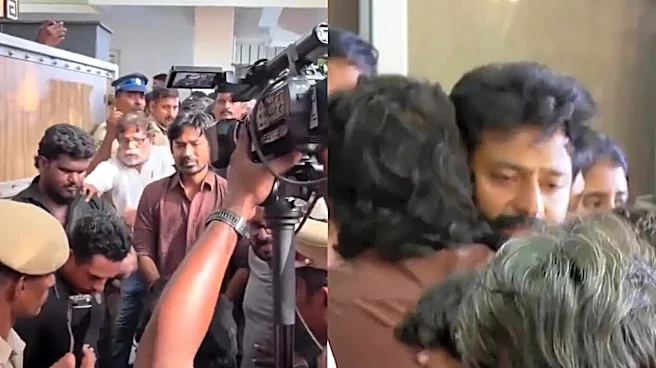 Devastated Dhanush Breaks Down While Consoling K Bhagyaraj's Son Shanthanu, Pays Last Respects - Watch