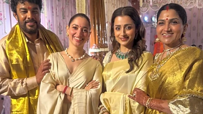 Trisha Krishnan 'Still Dealing With Wedding Withdrawals'; Shares Unseen Pic From Kushboo Sundar's Daughter's Special Day