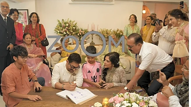 Aamir Khan, Gauri Spratt Get Married In Intimate Wedding Ceremony At Bandra Home - First Pic Out