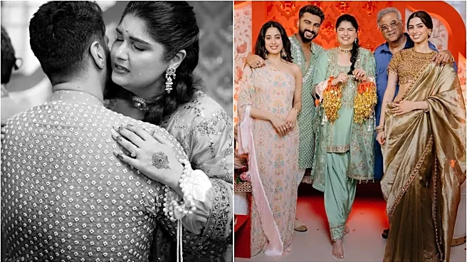 Anshula Kapoor Cries Hugging Brother Arjun Kapoor At Chooda Ceremony Ahead Of Wedding With Rohan Thakkar