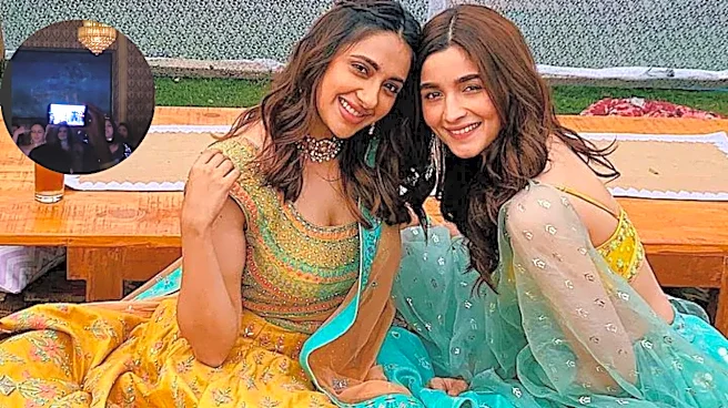 Alia Bhatt Turns Perfect Bridesmaid At BFF Akanksha Ranjan's Pre-Wedding Bash, Dances To Maahi Ve - WATCH