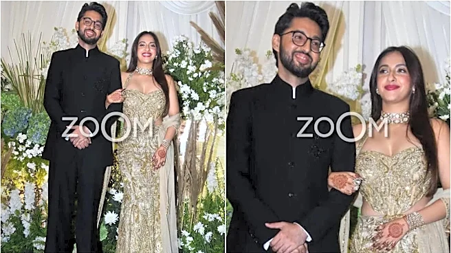 Akansha Ranjan Kapoor Glows As She Makes First Appearance With Sharan Sharma After Registered Marriage