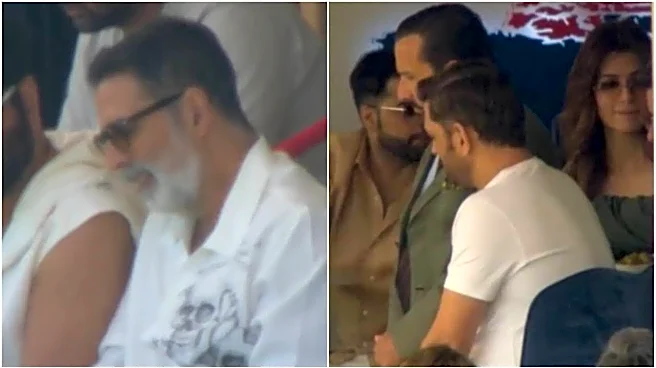 Akshay Kumar, Saif Ali Khan, Kriti Sanon Watch India Vs England 3rd ODI Match At Lord's With MS Dhoni