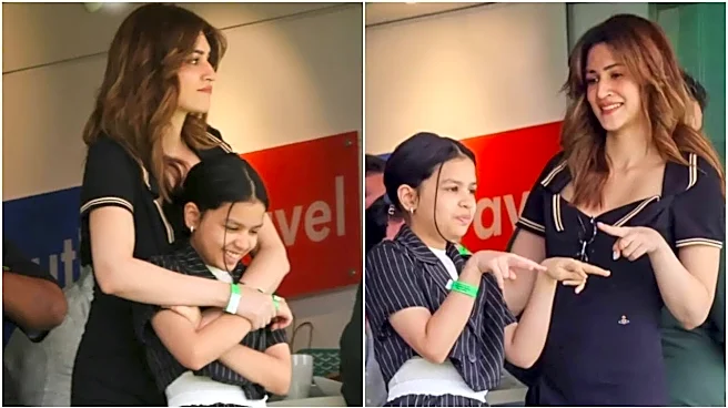 Kriti Sanon Is Mahendra Singh Dhoni's Daughter Ziva's New Best Friend - See Pics