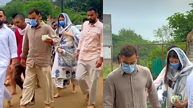 Virat Kohli, Anushka Sharma Walk Barefoot To Premanand Maharaj's Ashram In New Viral Video
