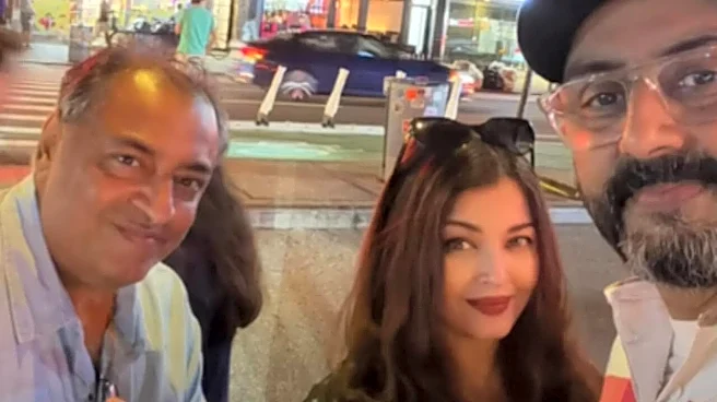Abhishek Bachchan Spends Time With Aishwarya Rai In New York Amid King's Shoot