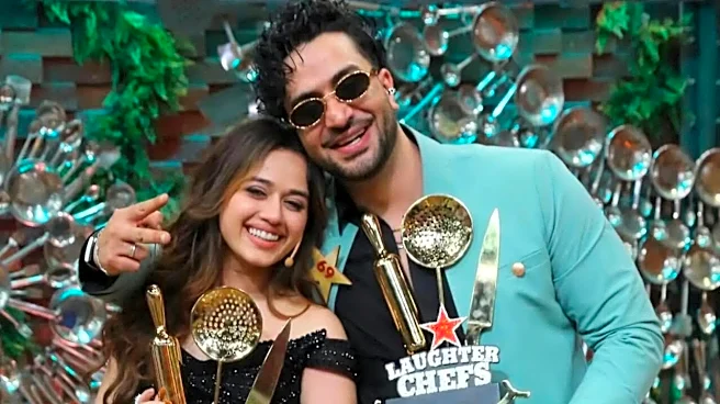 Aly Goni, Jannat Zubair Lift Laughter Chefs Season 3 Trophy