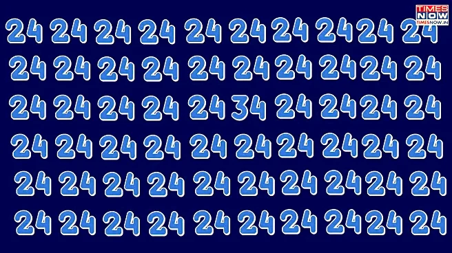Optical Illusion: Can You Spot ‘34’ In the Sea of 24s Under 5 Seconds?