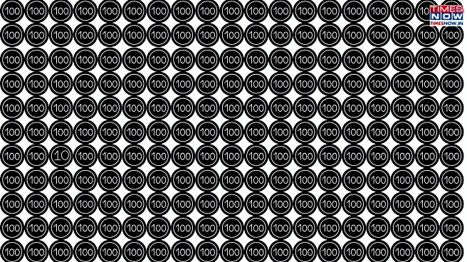 Optical Illusion: Can You Find The Hidden '10' In The Circles of 100?