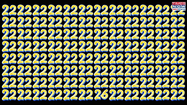Optical Illusion Challenge: Can You Spot the Odd Number Hidden Among the 2s?