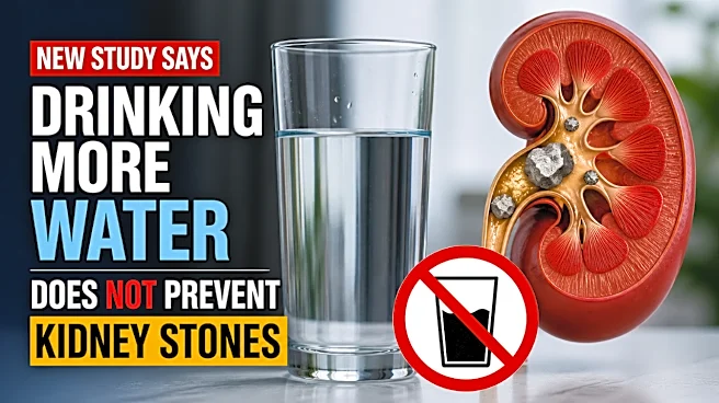 New Study Says Drinking More Water Does Not Prevent Kidney Stones