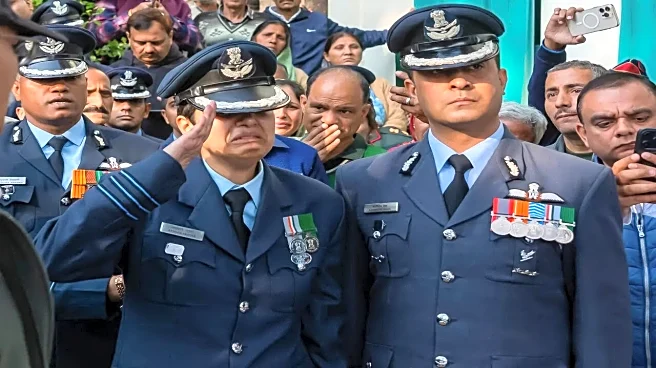 IAF Officer's Final Farewell to Husband Wing Commander Namansh Syal Killed in Tejas Crash at Dubai Air Show - Video