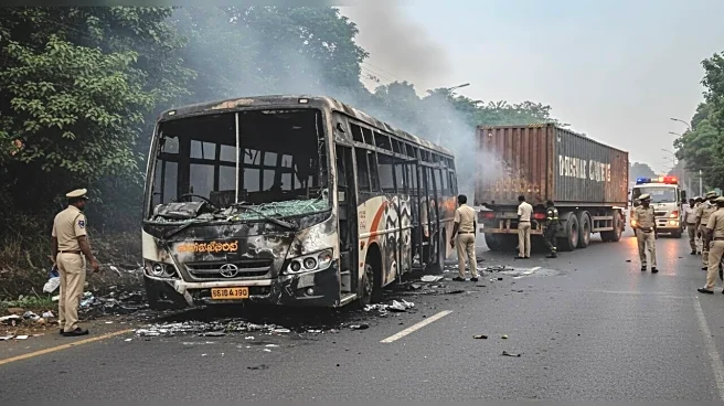 Bus Collides Head-On With Truck In Andhra Pradesh's Nandyal; 3 Charred To Death, Several Injured