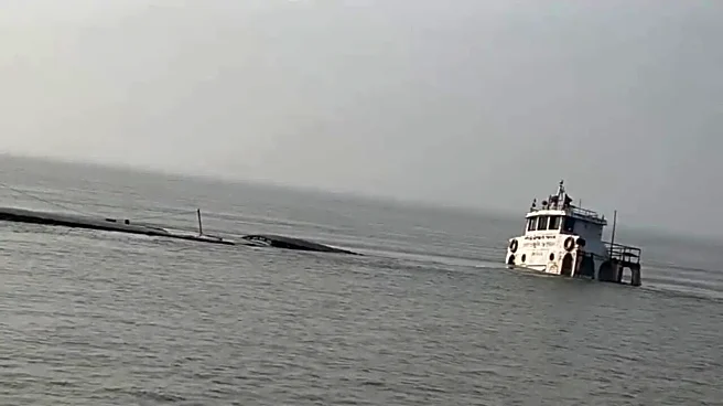 Bangladeshi Cargo Vessel Sinks in West Bengal's Muriganga River After Engine Failure; All Crew Rescued by Cops