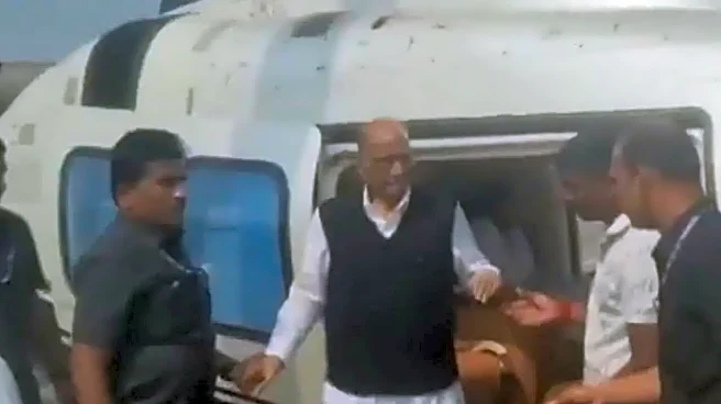 First Visuals: Sharad Pawar Arrives In Baramati After Ajit Pawar’s Death