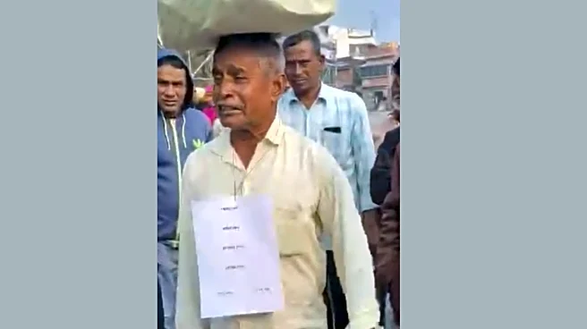 Man Brings Soil from Father’s Grave to SIR Hearing Camp to Prove Citizenship in West Bengal - Video