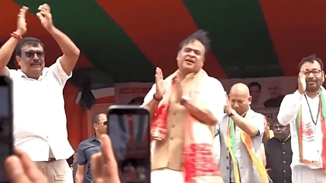 Assam Election Gets Groovy: Himanta Biswa Sarma Shakes A Leg At Poll Rally | WATCH