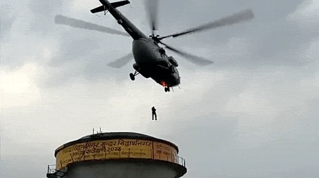 Two Boys Stranded Atop Water Tank in Uttar Pradesh Rescued by IAF Chopper; One Dead