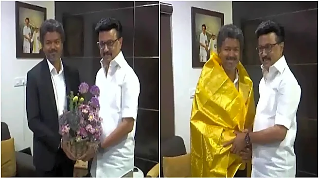 Tamil Nadu CM Joseph Vijay Meets MK Stalin Days After Spectacular Win Assembly Polls
