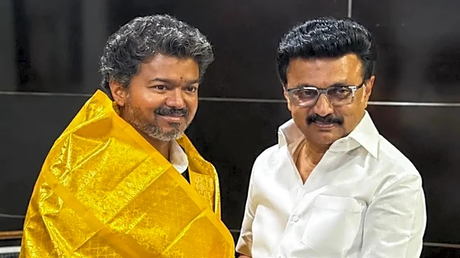 Tamil Nadu CM Joseph Vijay Meets MK Stalin Days After Spectacular Win In Assembly Polls