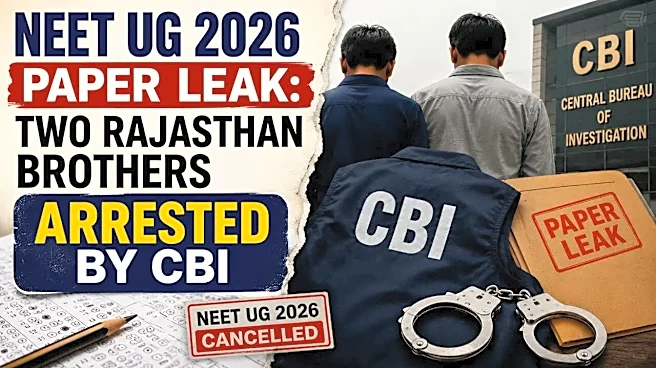 NEET UG 2026 Paper Leak: Two Rajasthan Brothers Arrested By CBI
