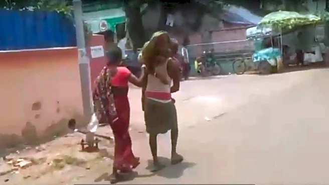 Odisha Medical Apathy: Man Carries Ailing Mother On Shoulders For Scan, Incident Sparks Outrage - VIDEO