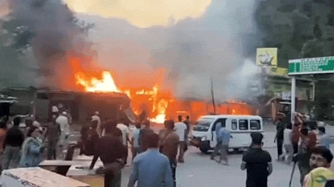 Massive Fire Engulfs Shops in Jammu and Kashmir's Poonch, Heavy Loss Suspected
