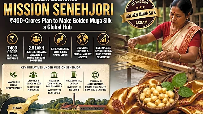 Assam Unveils ₹400-Crore 'Mission Senehjori' to Make Golden Muga Silk a Global Brand