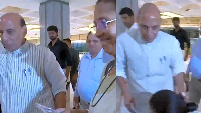NCP (SP) MP Supriya Sule Touches Rajnath Singh's Feet After All-Party Meet | WATCH