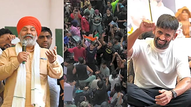 One Stage, 3 Protests: Rakesh Tikait And Bajrang Punia Join Students At Jantar Mantar