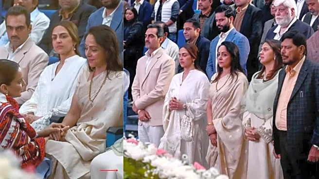 Beyond Divorce: Bharat Takhtani’s Quiet Support for Esha Deol at Dharmendra's Prayer Meet Speaks Volumes