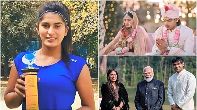 Who Is Neeraj Chopra’s Wife, Himani Mor? Her Life, Education, Career, Love Story — And Inside Their Wedding Reception Held 11 Months Later With PM ...